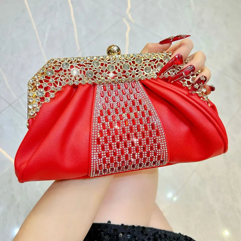 Cloud Shaped Evening Clutch Crossbody Bag