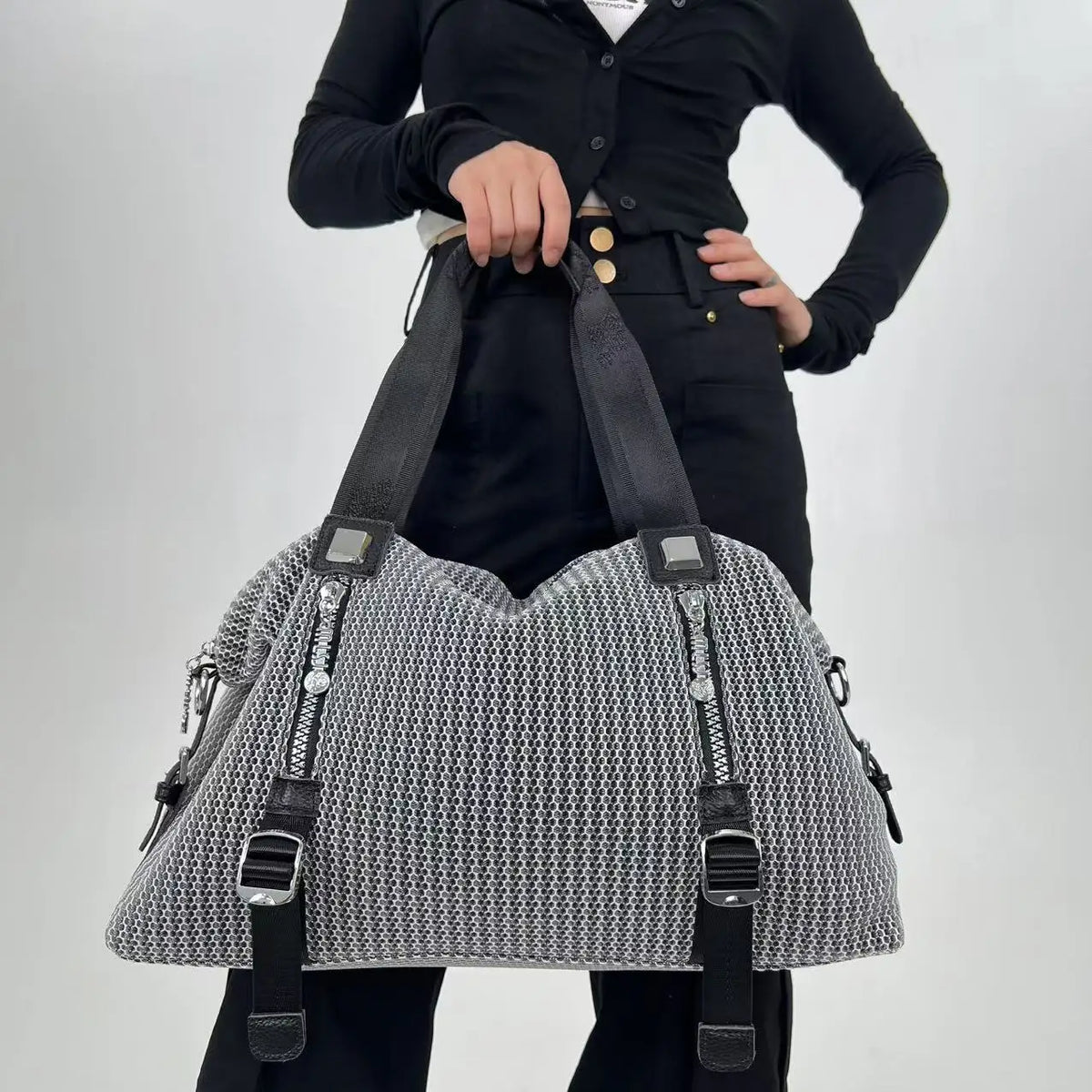 Retro Front Pocket Shoulder Bag