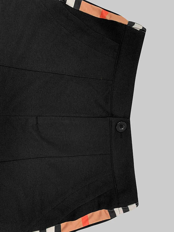 Gymystars Spring Women's trousers Contrast Color T-Shirts New Casual Wide Leg Trousers High Neck T-Shirts Female Tops&Bottoms