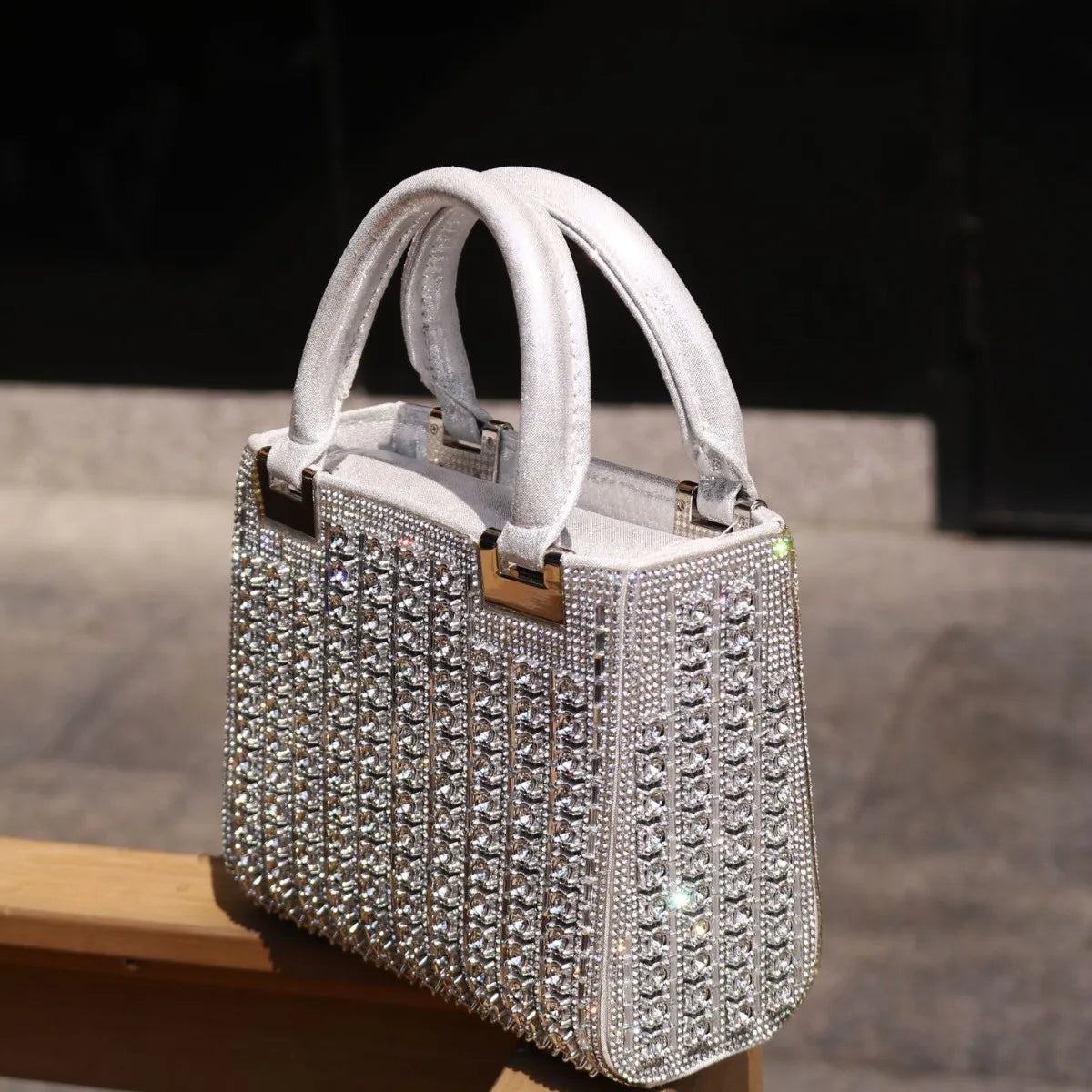 Crystal Rhinestone Wedding Evening Clutch Bag for Women