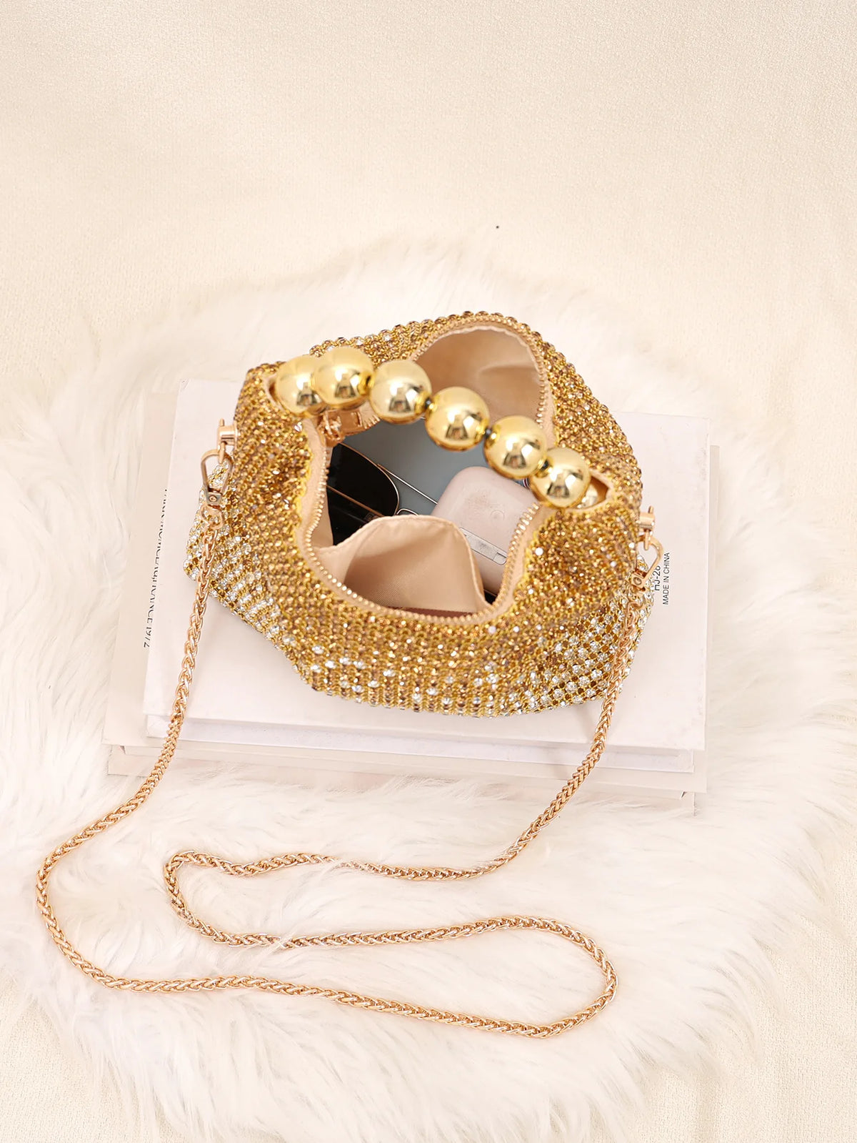 New Evening Handbag Luxury Brand Shiny Dinner Party Women's Handbag Fashion Trend Shiny Women's Shoulder Crossbody Bag