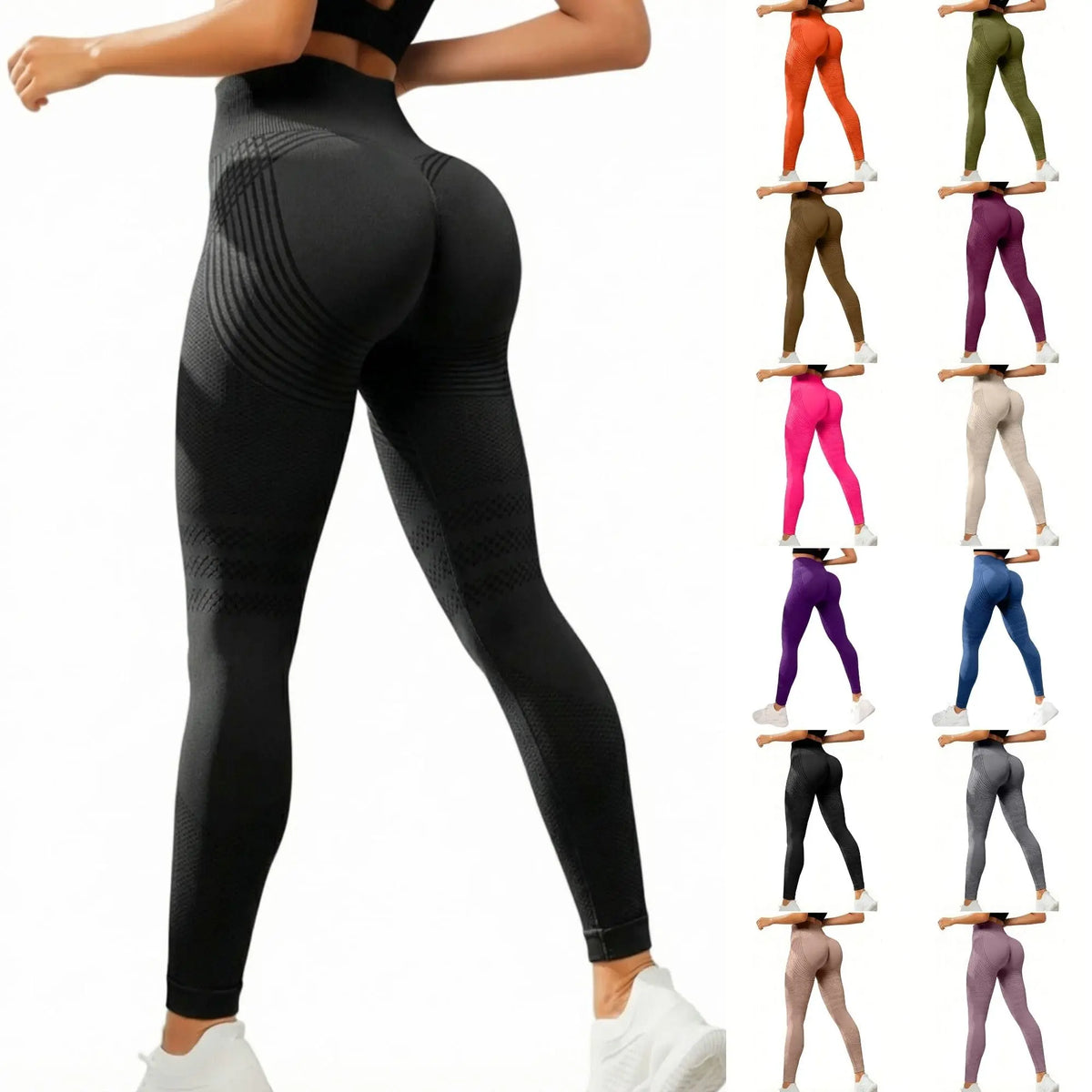 High Waist Seamless Compression Leggings for Women