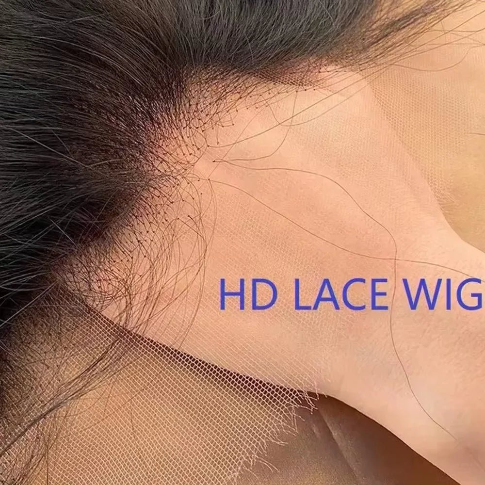 Deep Wave Brazilian Glueless Human Hair Lace Front Wig For Women