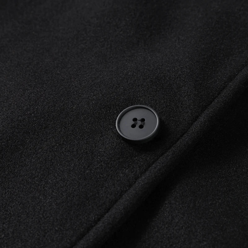 Casual Woolen Stand Collar Autumn Winter Coat for Women
