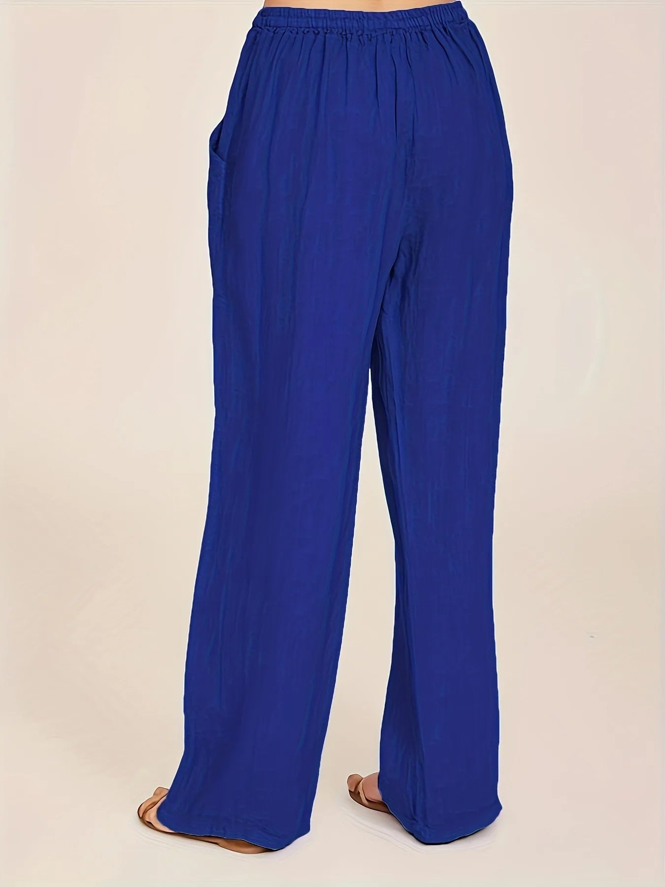 plus Size Women's Loose Cotton Linen Casual Pants 2026 New Style European And American Loose Fit Trousers for Women