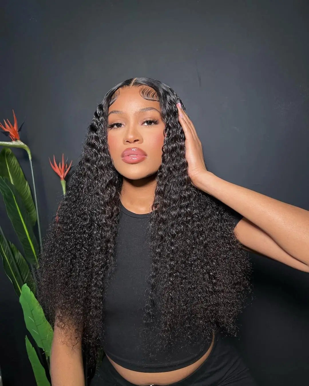 Glueless Deep Wave Water Curl Wig