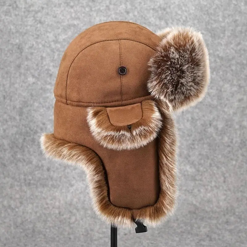Faux Fur Ushanka Earflap Winter Hat