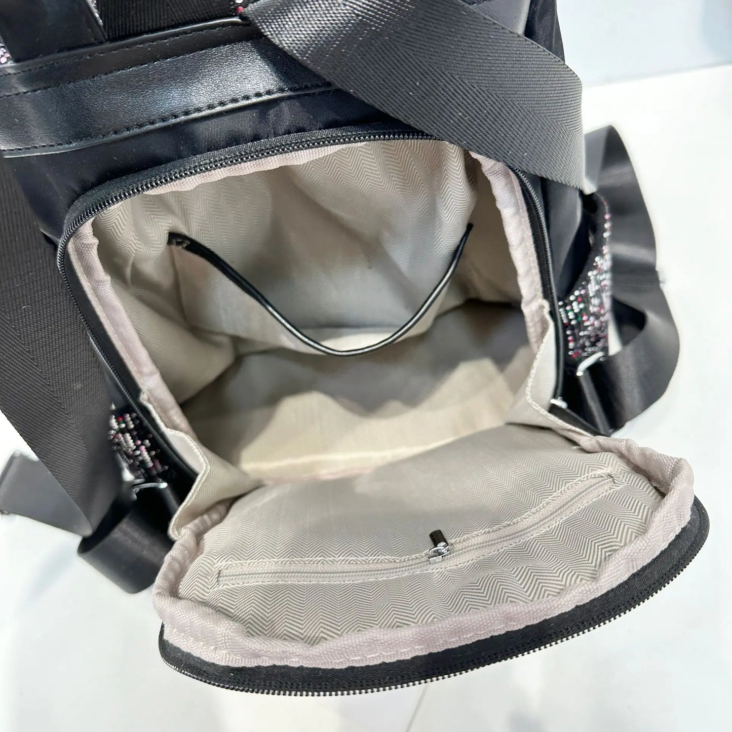 ABQP New Women's Diamond Backpack Large Capacity Women's Backpack Multifunctional Fashion Hot Diamond Casual Travel Backpack
