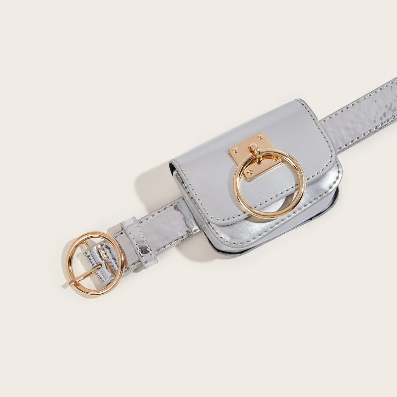 Minimalist Geometric Buckle Casual Belt for Women