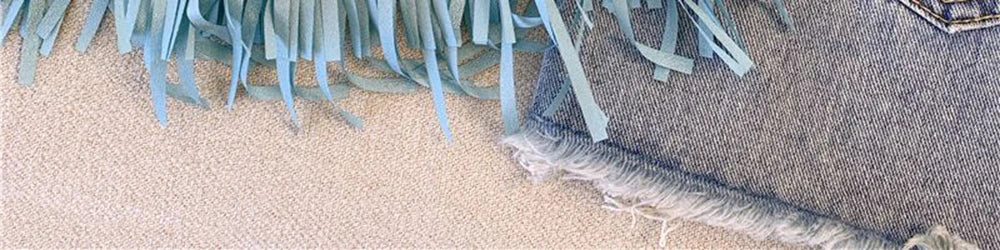 Chic Blue Fringe Tassel Halter Summer Top for Women