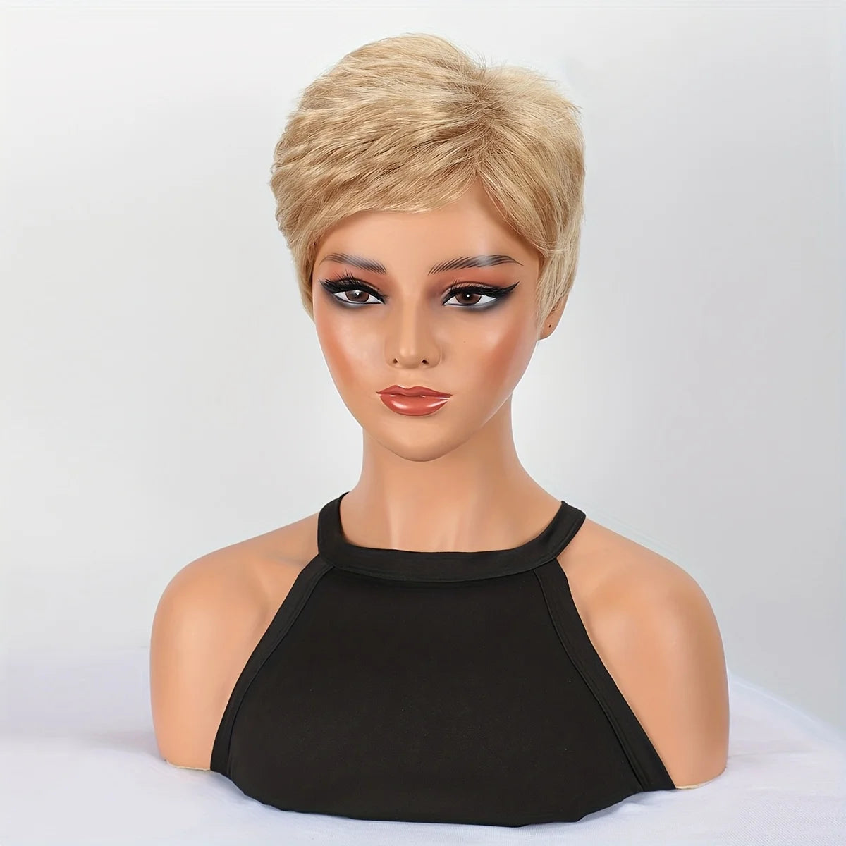 Short Heat Resistant Straight Synthetic Wig for Women
