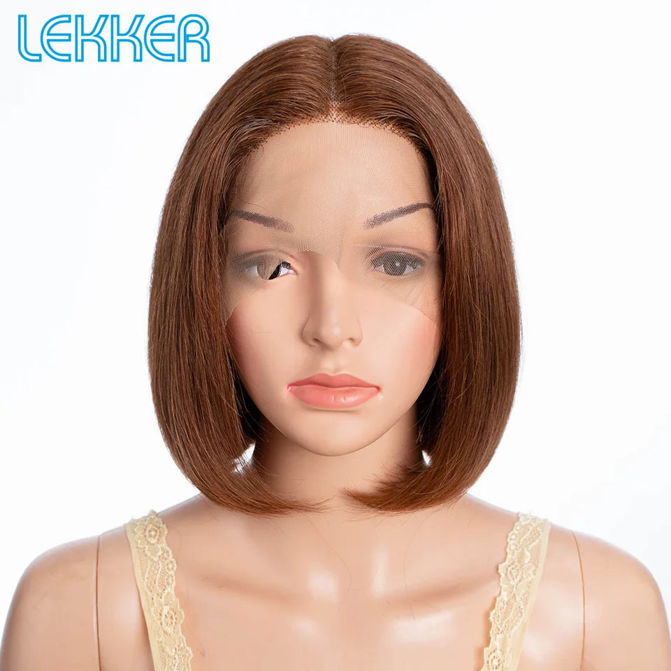 Short Pixie Straight Lace Front Human Hair Wig for Women