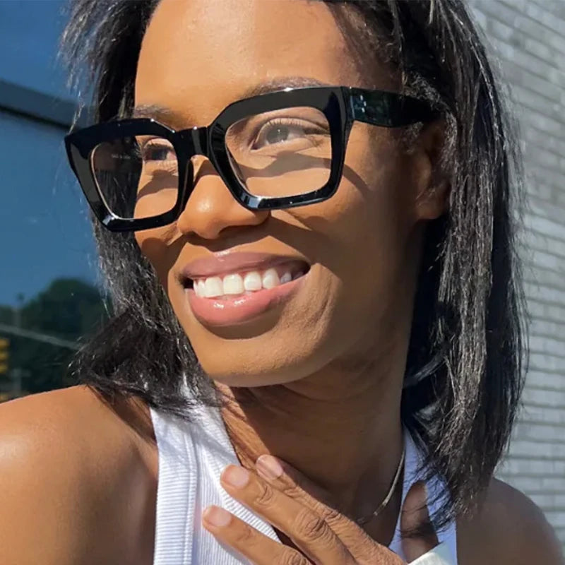 Vintage Square Blue Light Reading Glasses for Women