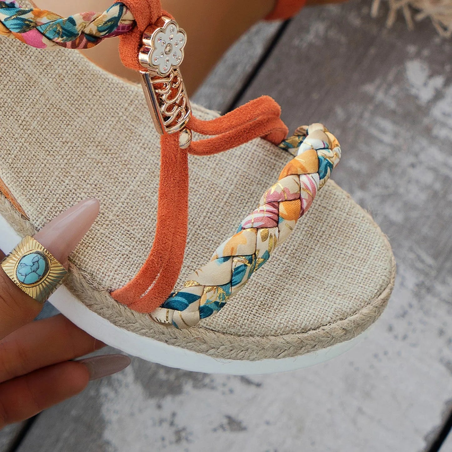 Comfortable Thick Sole Wedge Dress Sandals for Women
