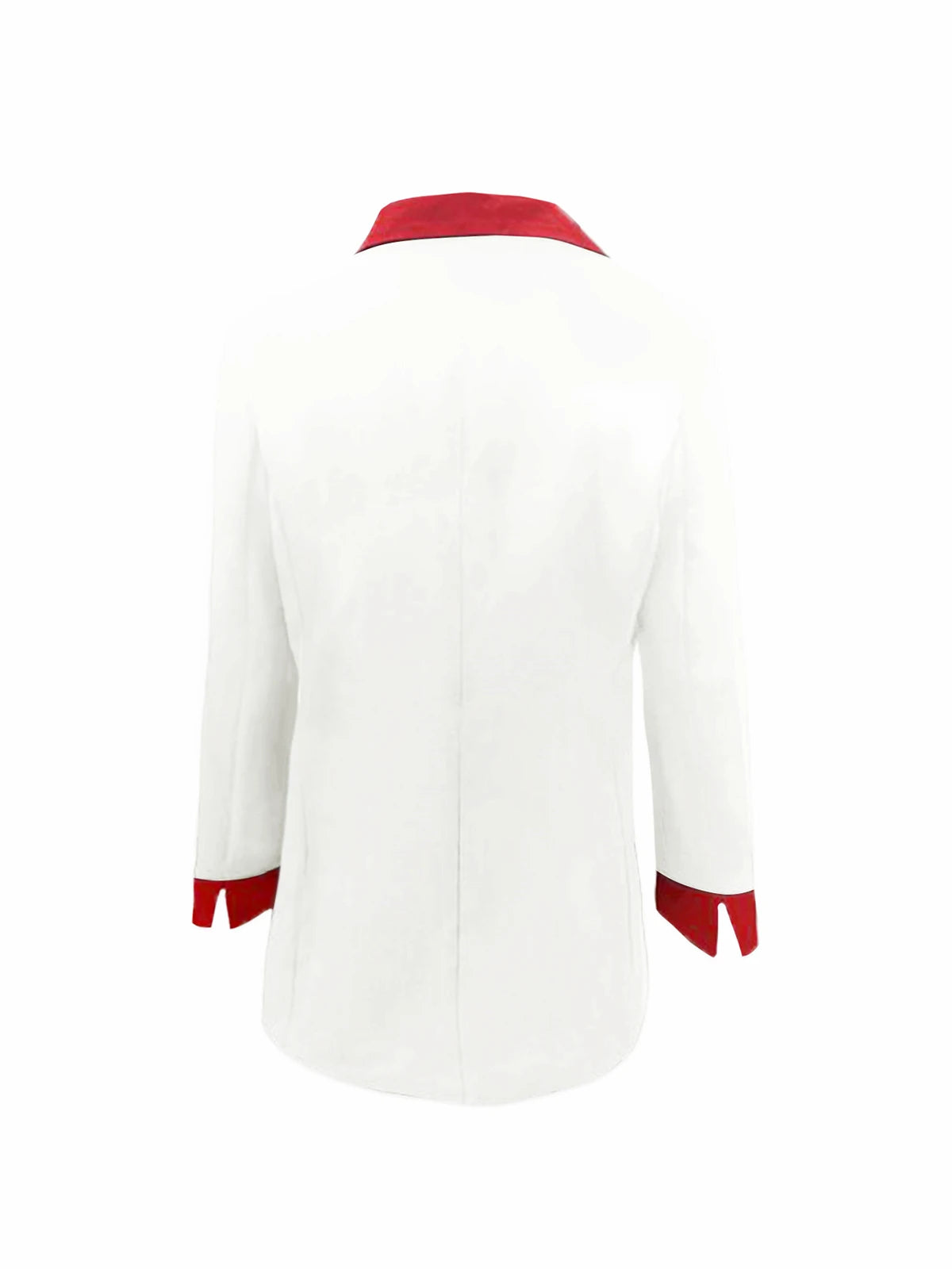 Elegant Contrast Lapel Double Breasted Suit Jacket For Women