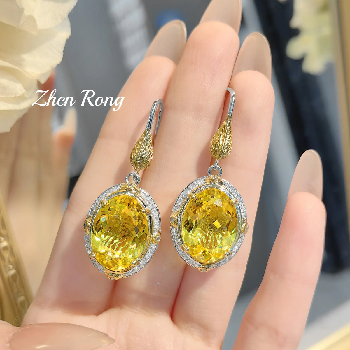 Sparkling Cubic Zirconia Necklace Earrings And Ring Set for Women