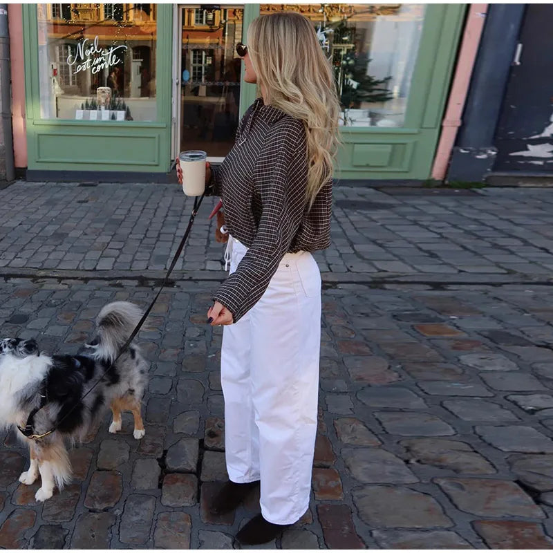 Vintage Plaid Women 's Jacket Elegant Lapel Patchwork Full Sleeve Zipper Cropped Jackets Lady 2026 Woman Spring Coats Outwears