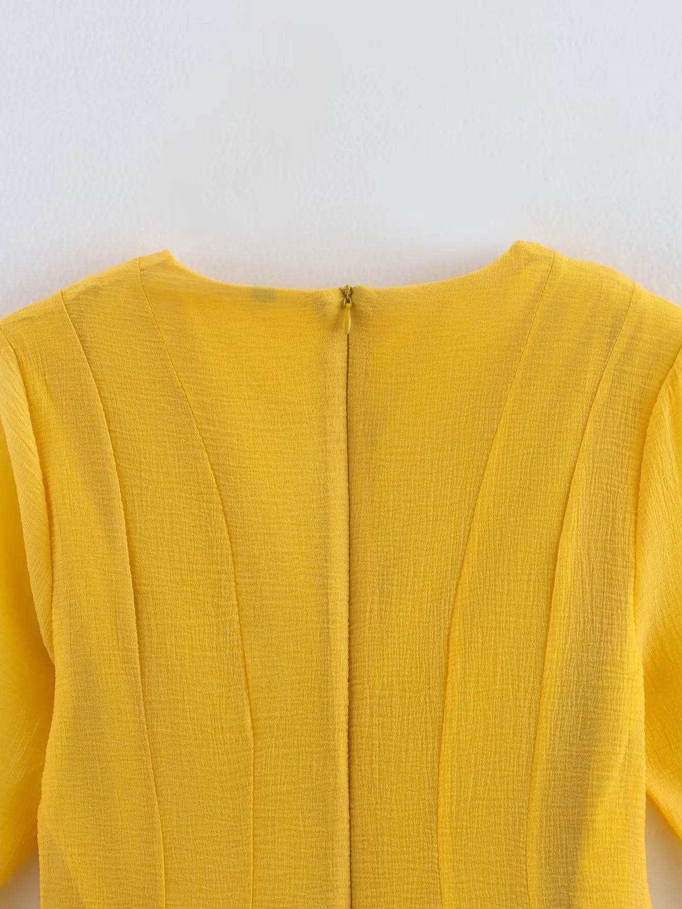 French Style Ruffle Hem Flare Sleeve Mini Dress for Women