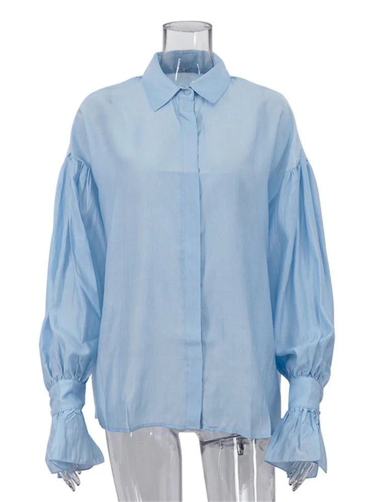 Sheer Patchwork Blouse