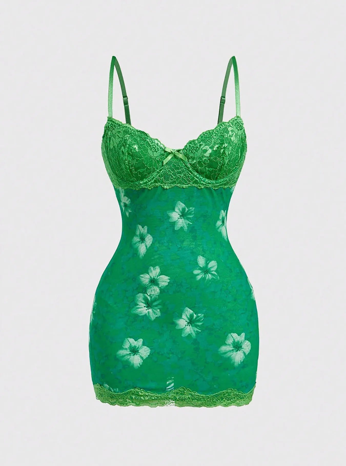Leopard Print Lace Spaghetti Strap Bodycon Dress for Women