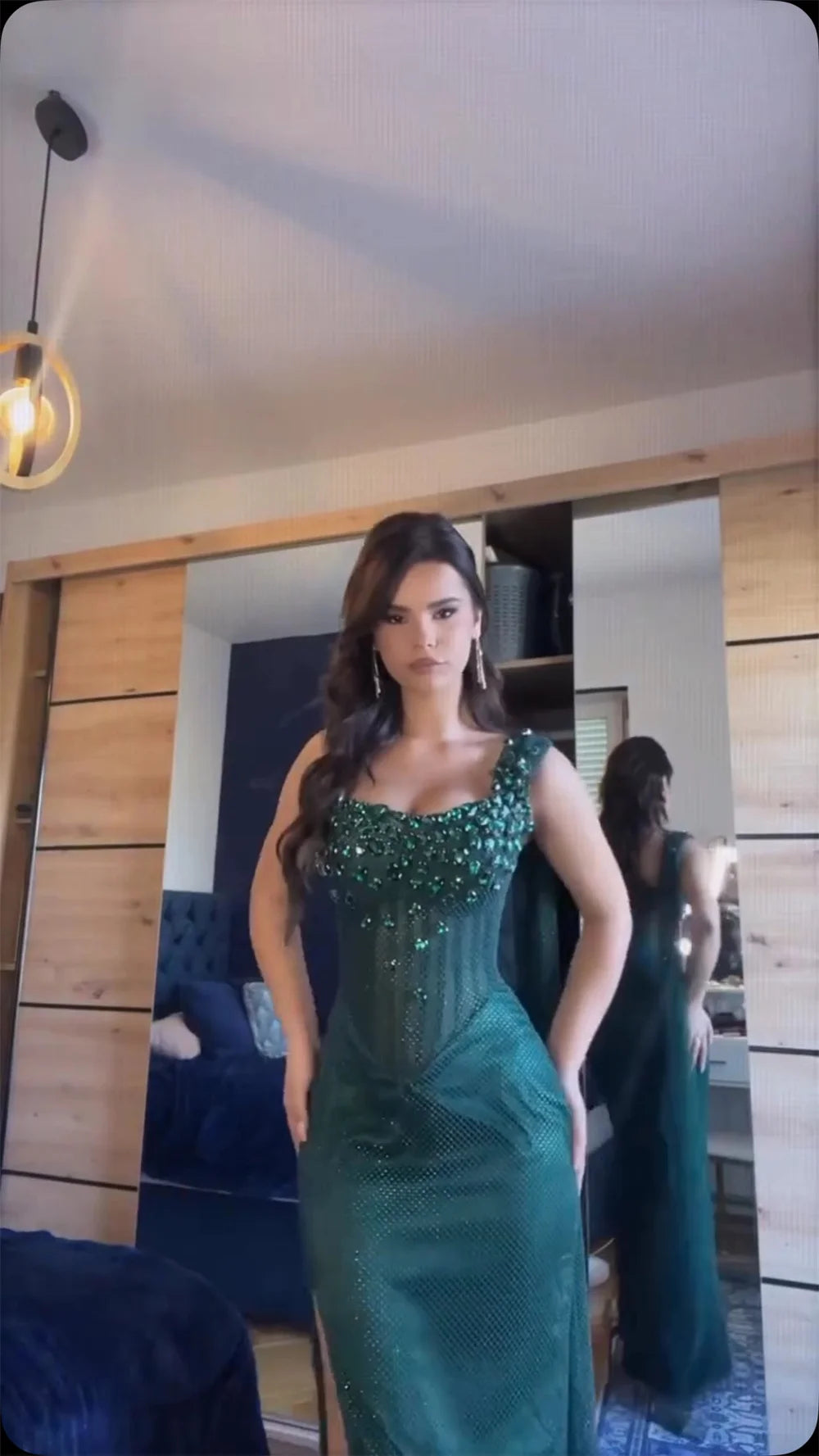 Mermaid Silhouette Evening Dress