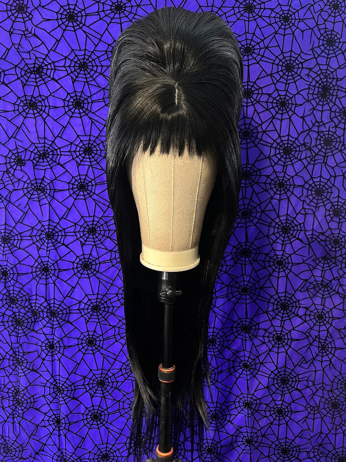28inch Elvira Mistress of the Black Wig for Cosplay Costume Accessory