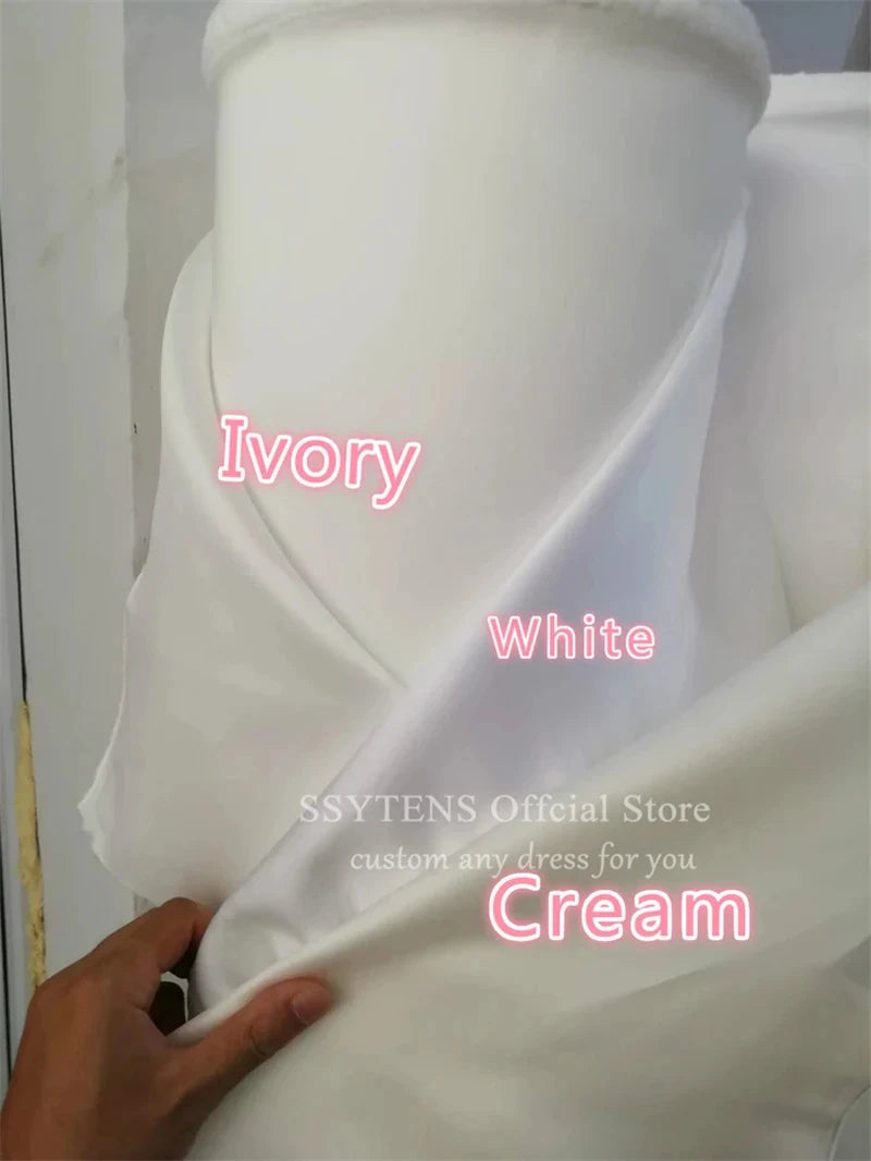 Elegant Satin Mermaid Wedding Dress with Long Sleeves for Women