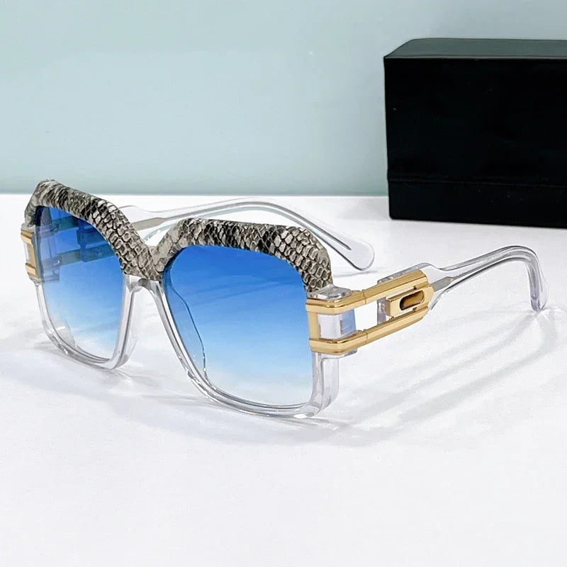 Snake Print Gradient Fashion Sunglasses