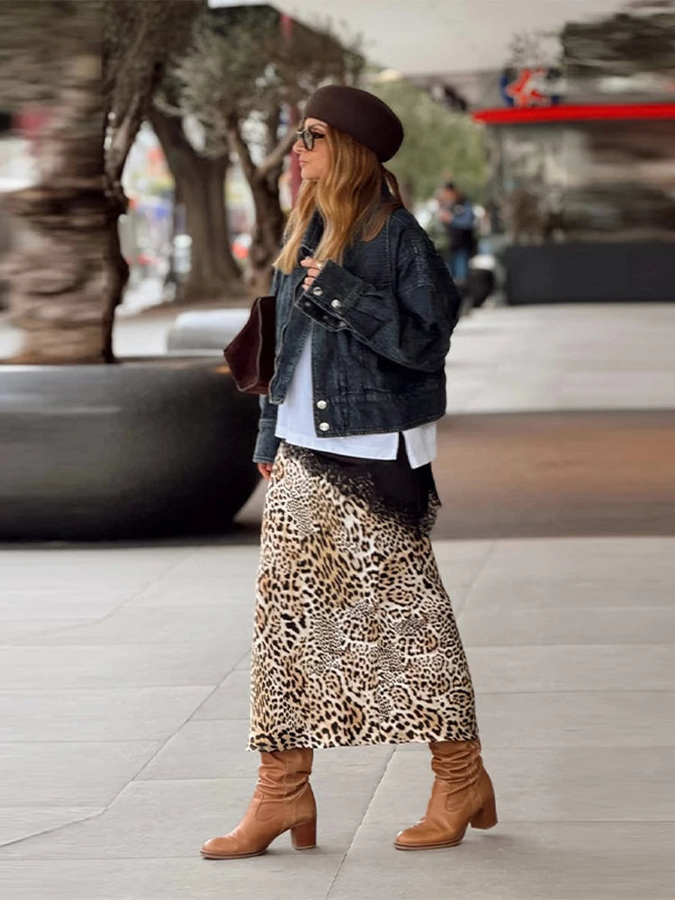 Oversized Street Style Denim Jacket with Pockets for Women