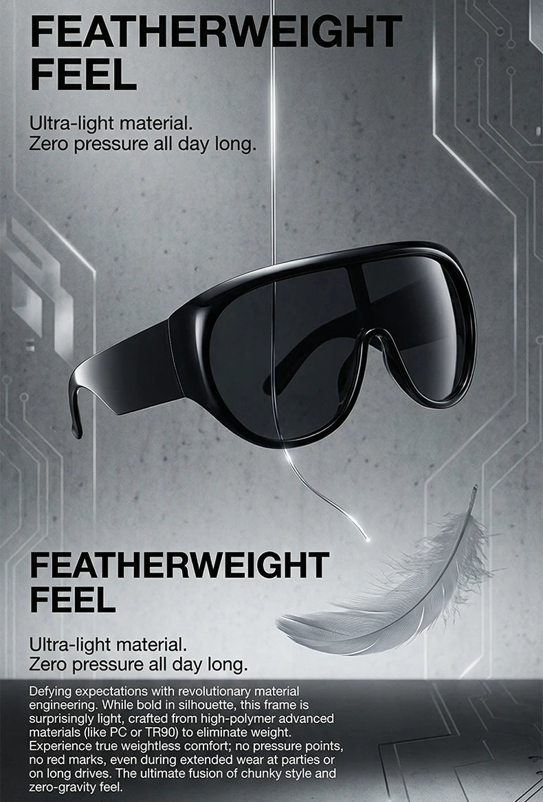 Oversized Futuristic Visor Shield Sunglasses for Women