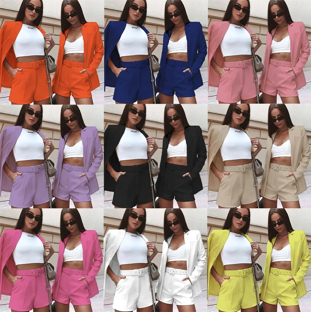 Sporty Casual Two Piece Matching Outfit Set for Women
