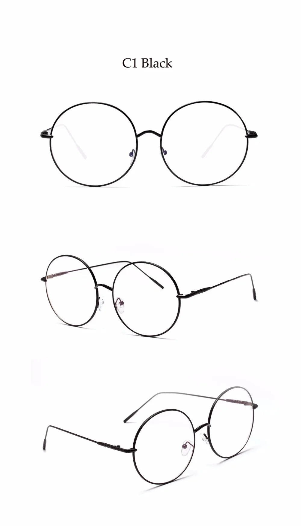 Blue Light Blocking Round Reading Glasses for Women