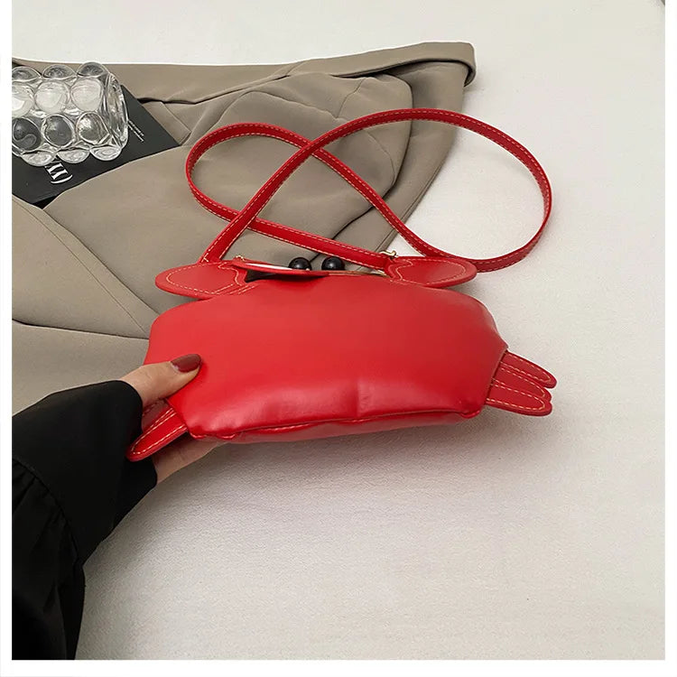 Crab Crossbody Handbag With Coin Purse