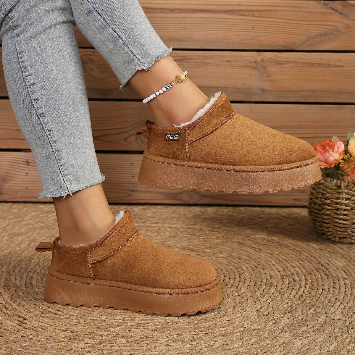 Butterfly Knot Snow Boots