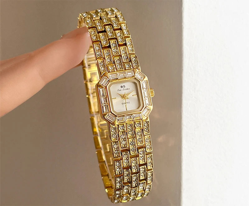 Square Quartz Wristwatch for Women