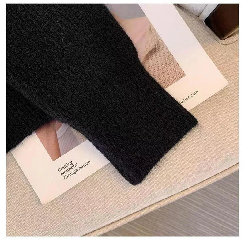 Soft V-Neck Knit Sweater