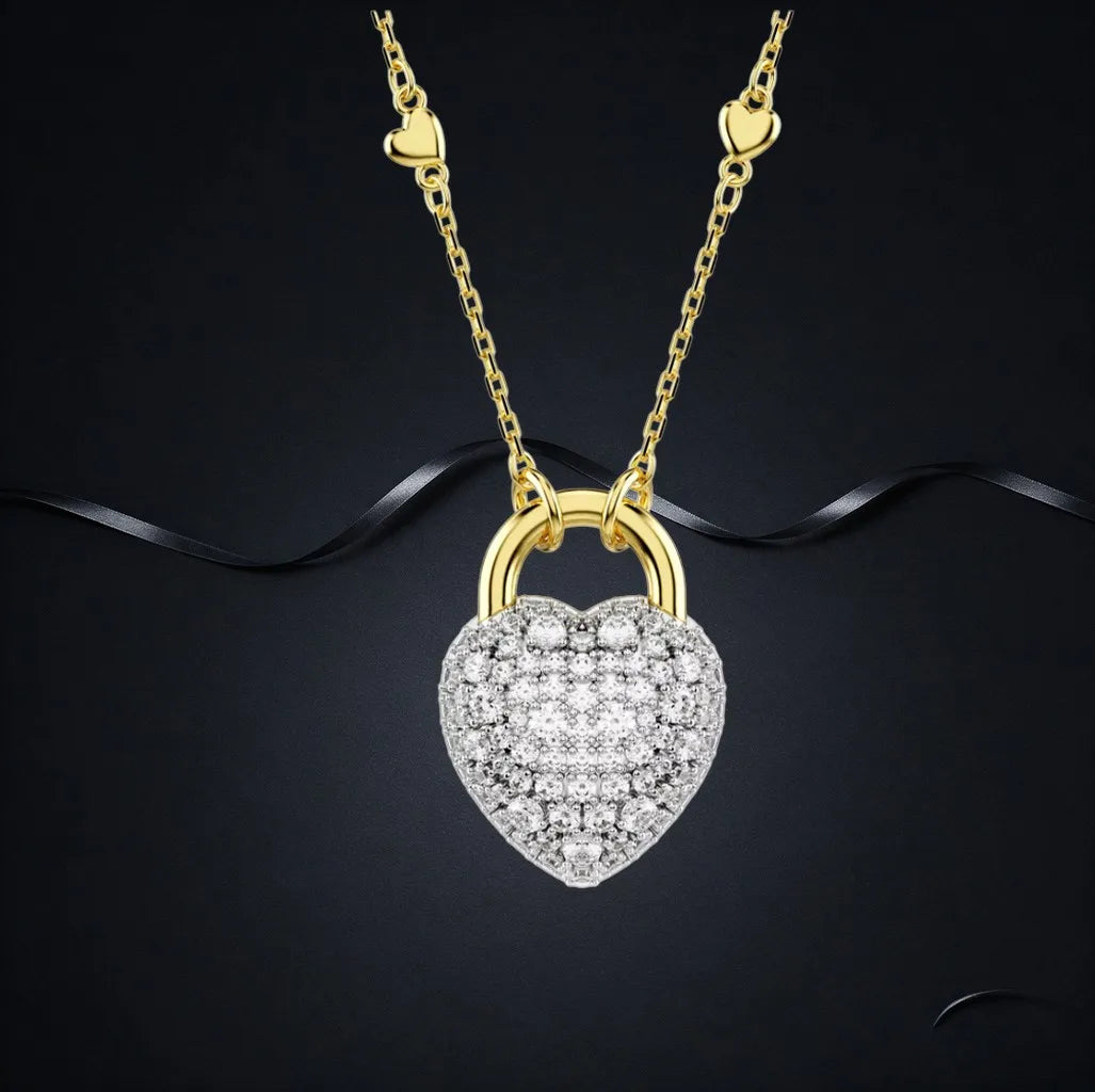Faceted Crystal Necklace And Earrings