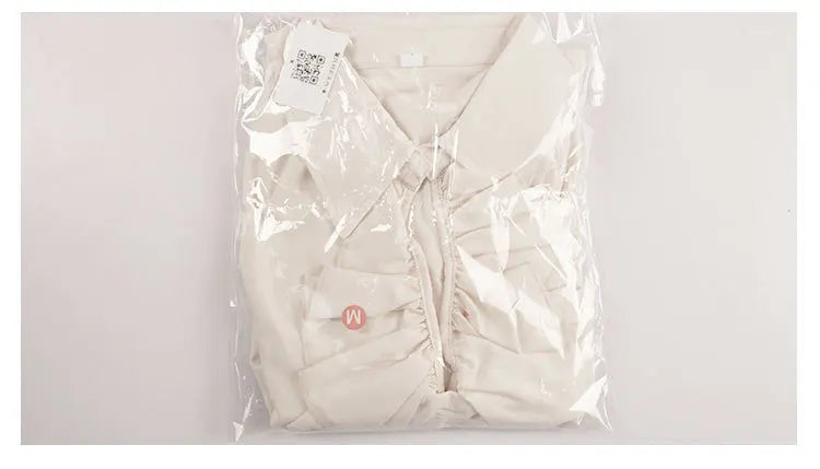 Lantern Sleeve Ruffle Shirt