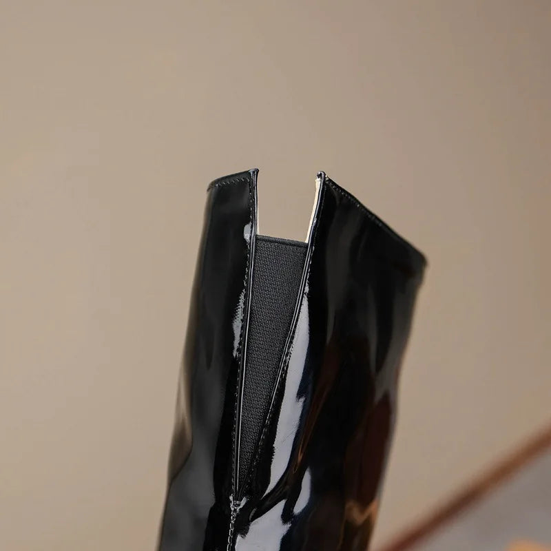 Sexy Over The Knee Boots Pointed Toe Zipper for Women