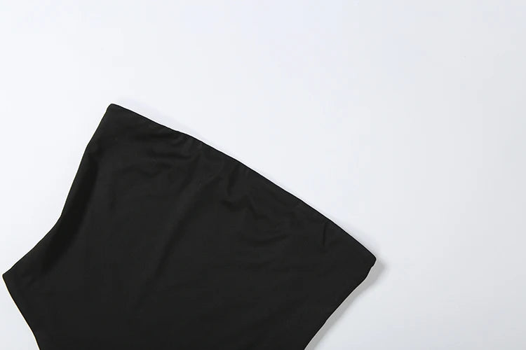 Strapless Backless Tassel Wrap Summer Top for Women