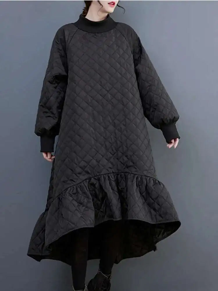 Loose Fishtail Mid-Calf Dress