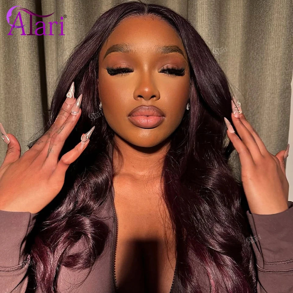 Black Cherry Body Wave Human Hair Wig