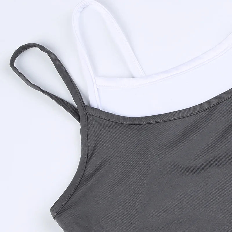 BOOFEENAA Patchwork Bodycon Halter Backless Jumpsuit Women Leggings Sports Yoga Clothes One Piece Outfits Active Wear C56-CI24