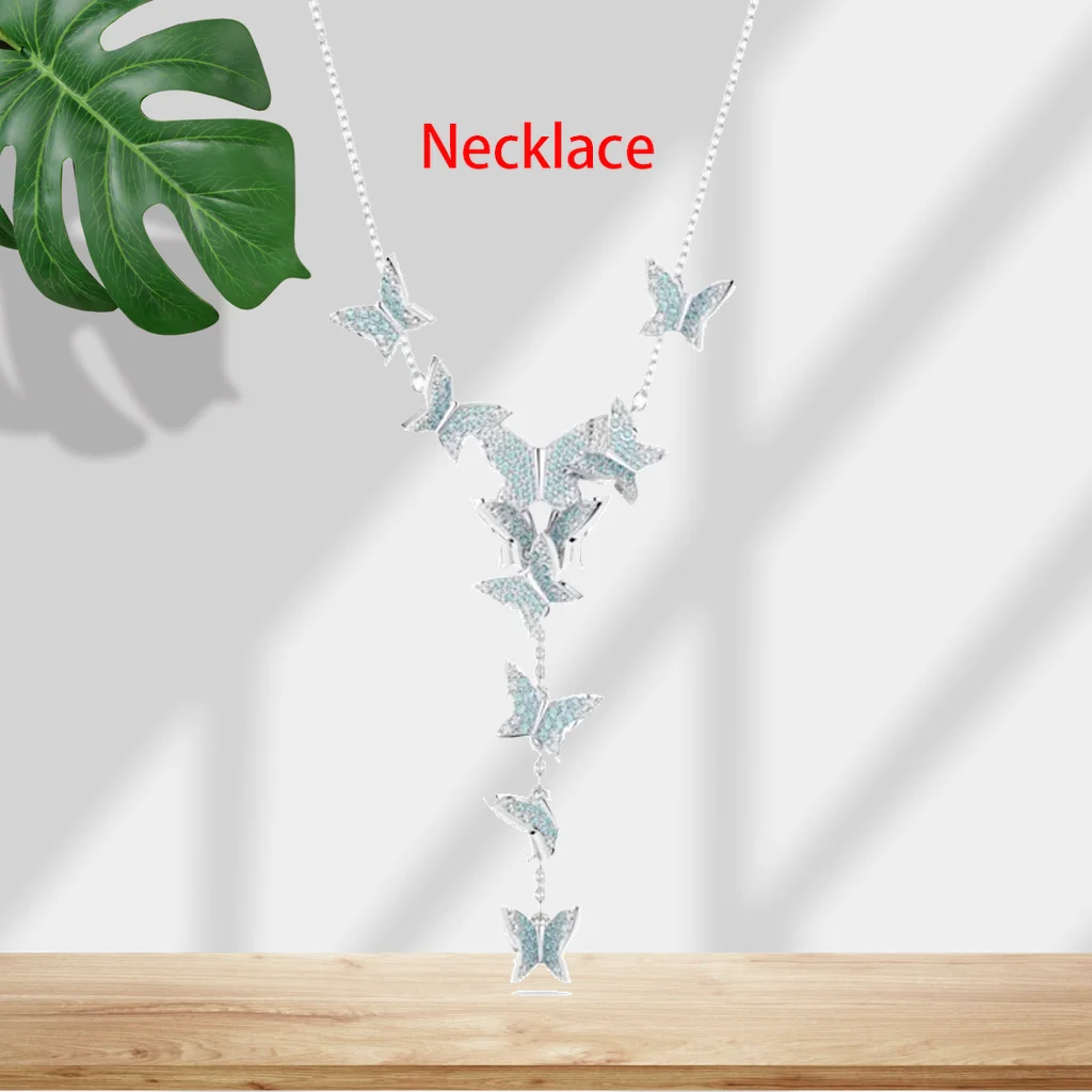 Crystal Necklace And Earring Set