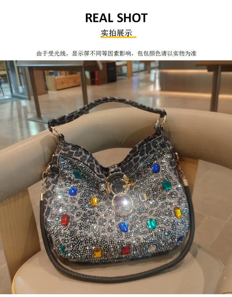 Genuine Leather Crossbody Bucket Bag with Large Capacity for Women