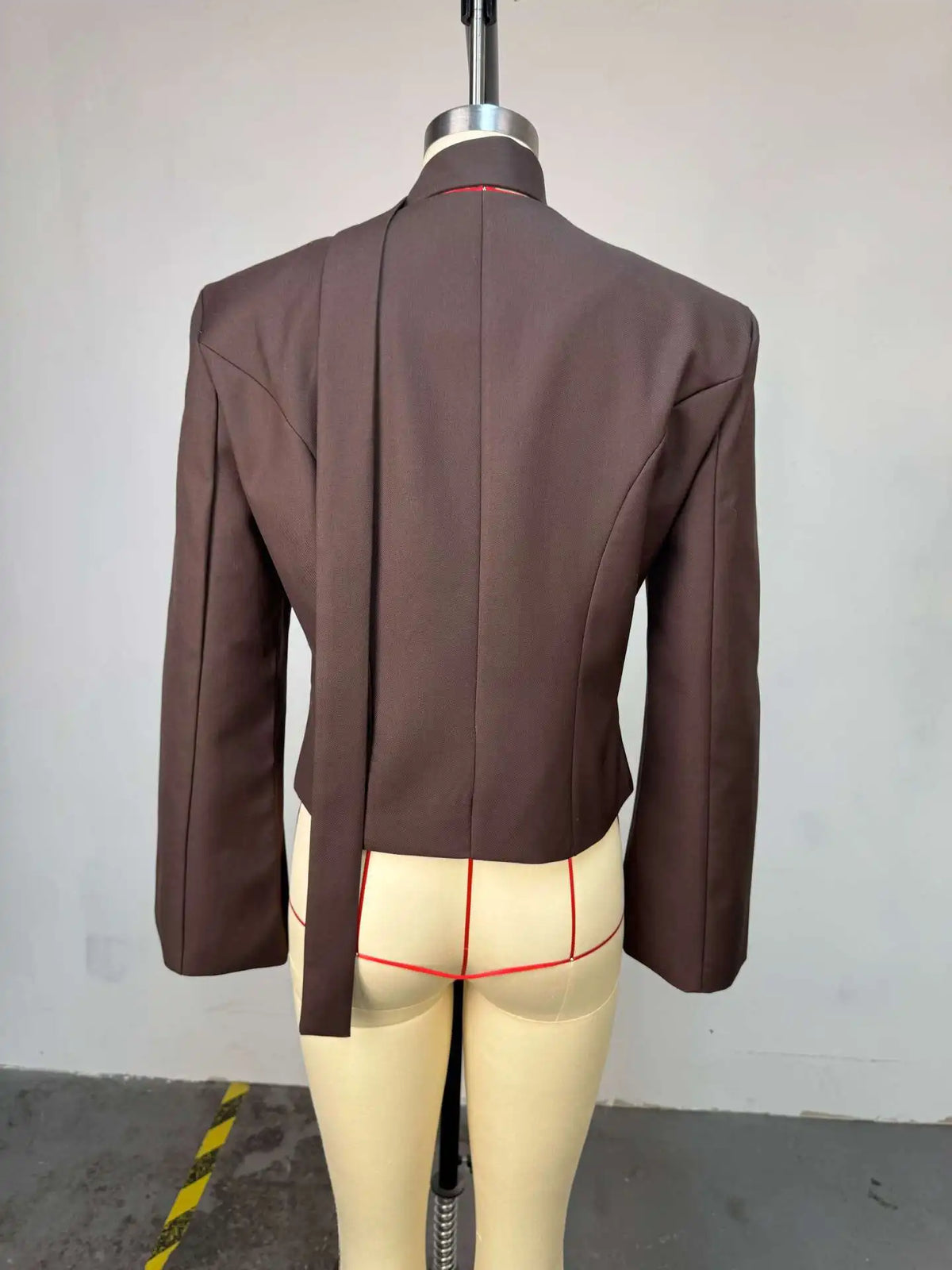 Elegant V Neck Long Sleeve Blazer Jacket for Women