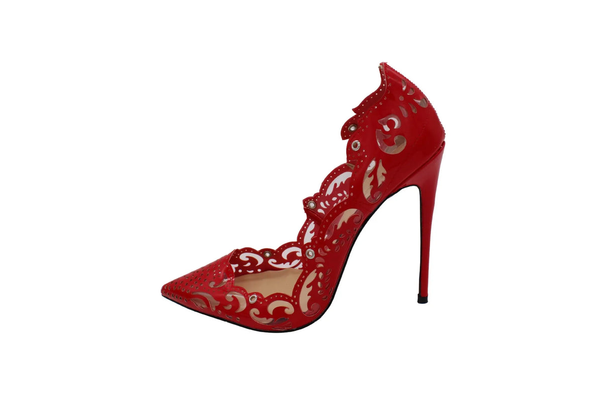 Pointed Toe Lace-Up Thin High Heel Pumps for Women