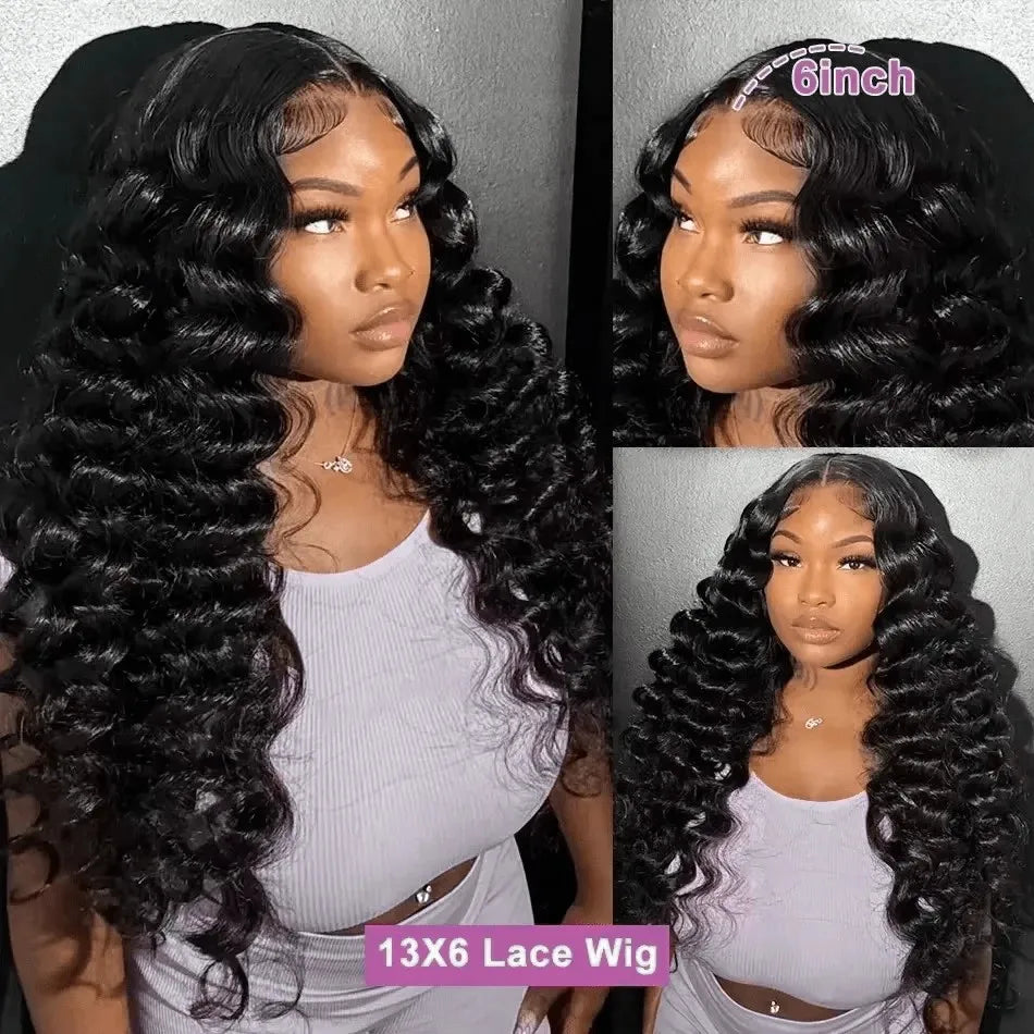 Deep Wave Lace Front Human Hair Wig