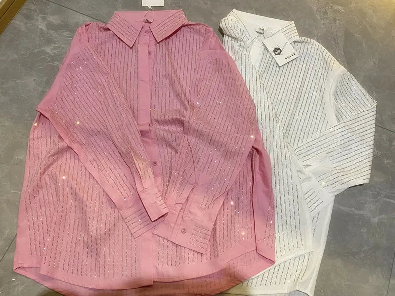 Soft Breathable Elegant Loose Fit Knit Blouse For Women