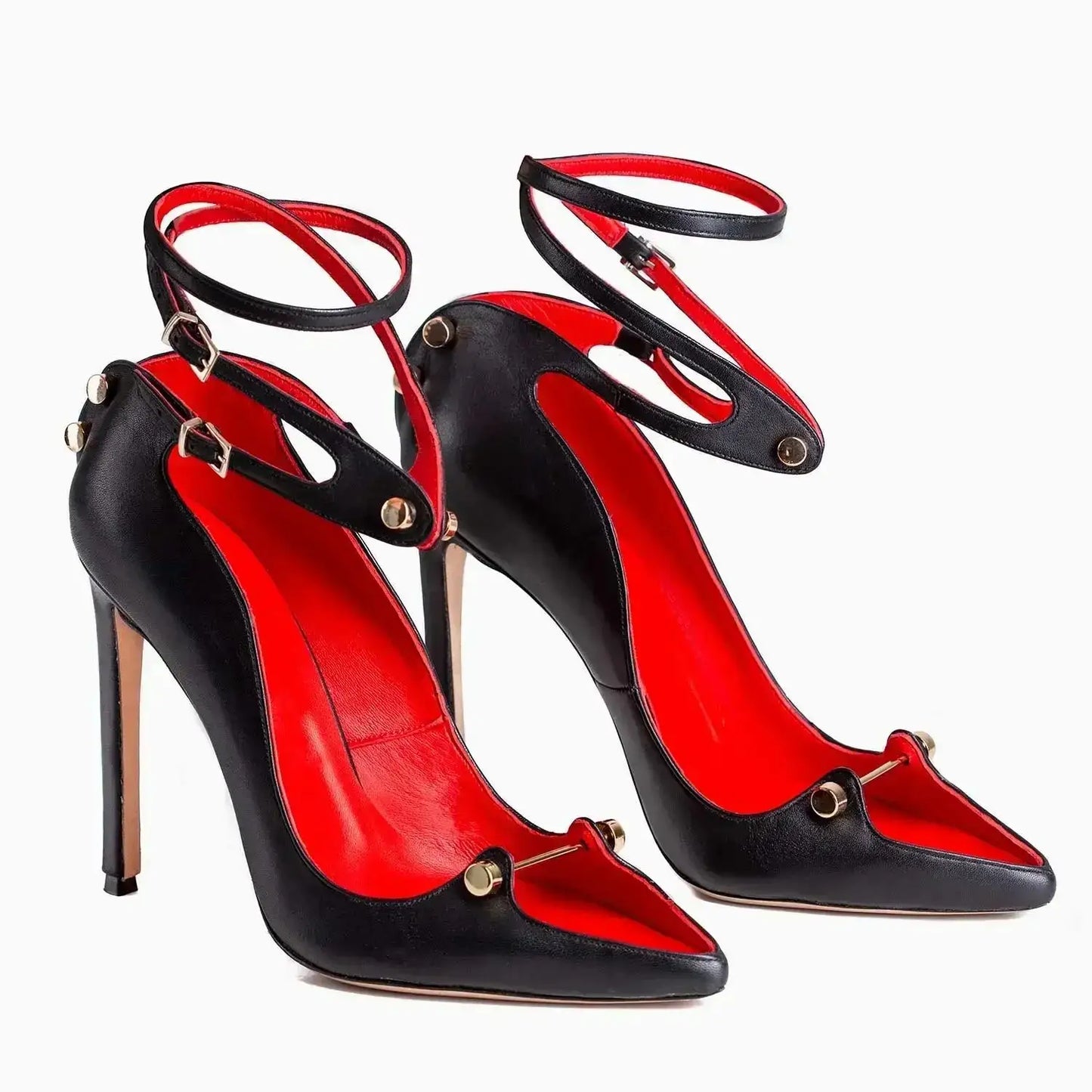 Crystal Embellished Metal Decoration Pumps for Women